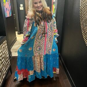 Bohemian Multicolor Maxi Dress